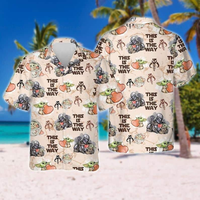 Aloha Darth Vader And Baby Yoda Star Wars Hawaiian Shirt This Is The Way