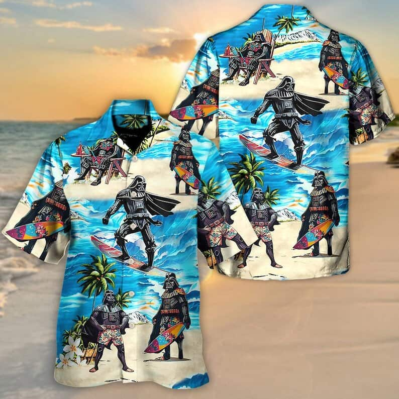 Star Wars Darth Vader Surfing Hawaiian Shirt Summer Beach Gift