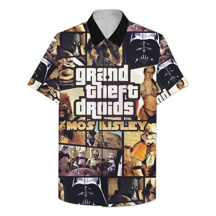 Grand Theft Droids Mos Eisley Star Wars Hawaiian Shirt