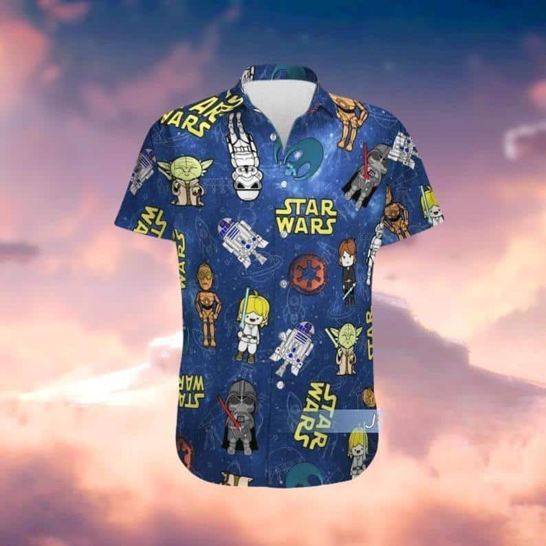 Chibi Star Wars Characters Hawaiian Shirt Beach Gift For Friend