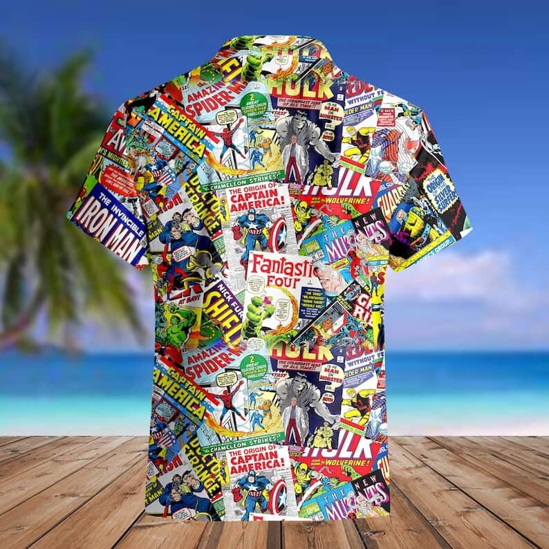 Aloha I Like Superhero Comicss Spiderman Captain America Hawaiian Shirt Aloha I Like Superhero Comicss Spiderman Captain America Hawaiian Shirt