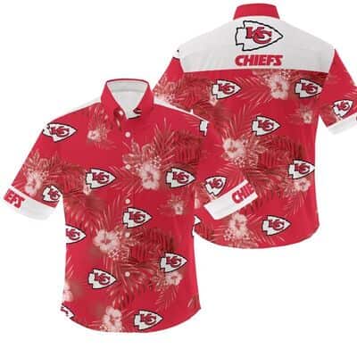 Summer Aloha NFL Kansas City Chiefs Hawaiian Shirt Hibiscus Flower Pattern