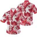 NFL Kansas City Chiefs Skull Hawaiian Shirt Beach Gift For Him NFL Kansas City Chiefs Skull Hawaiian Shirt Beach Gift For Him
