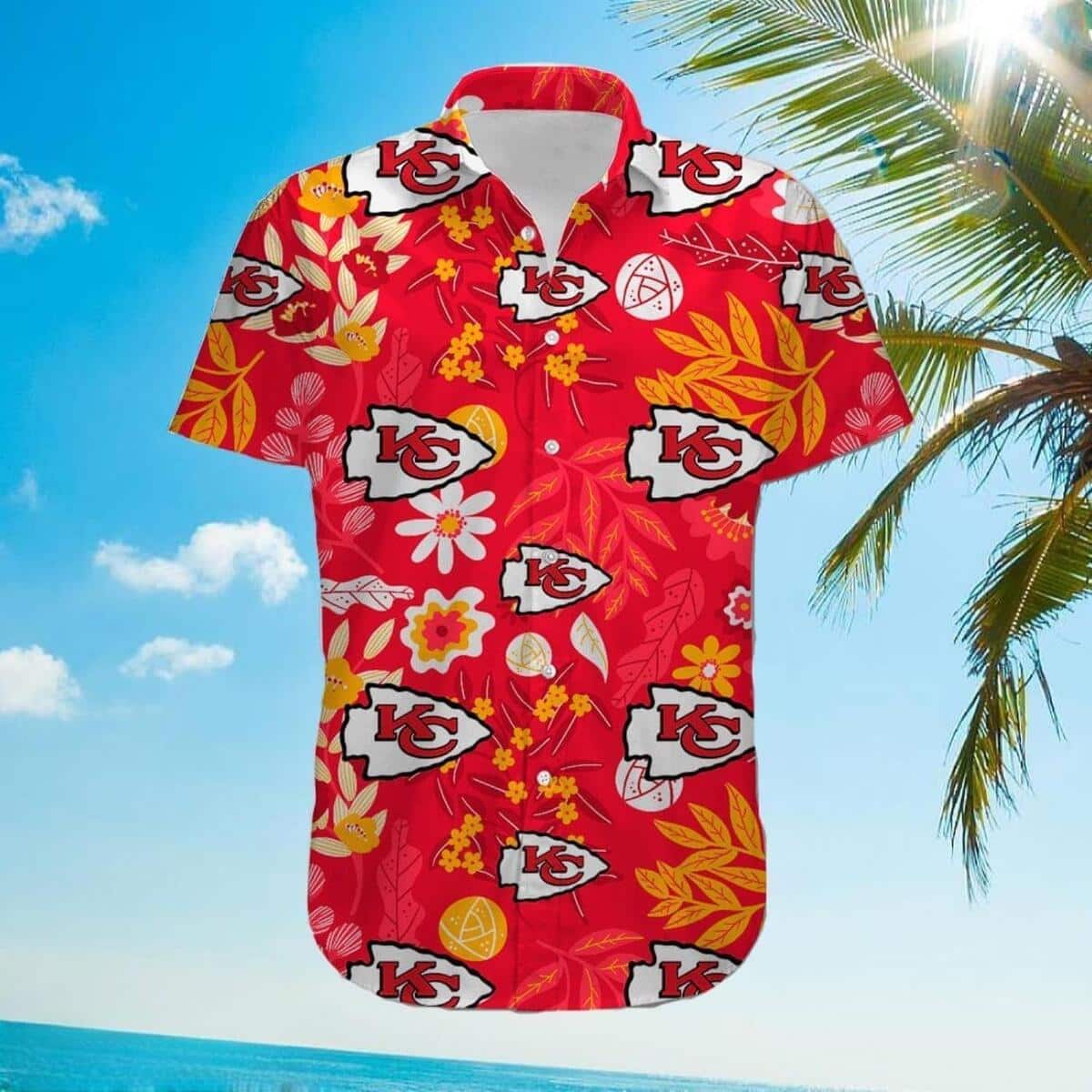 Red Aloha NFL Kansas City Chiefs Hawaiian Shirt Trendy Summer Gift Red Aloha NFL Kansas City Chiefs Hawaiian Shirt Trendy Summer Gift
