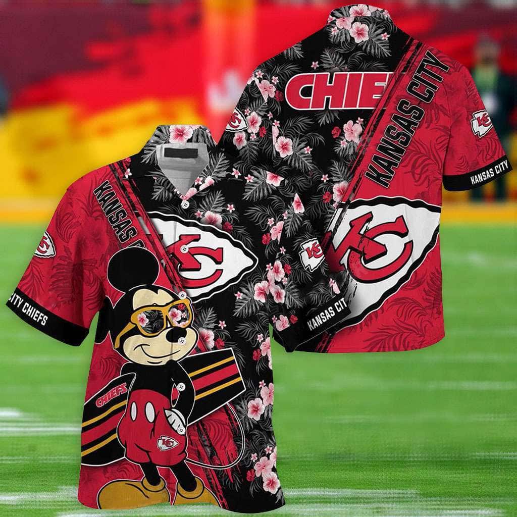 Cool Mickey NFL Kansas City Chiefs Hawaiian Shirt Gift For Beach Trip Cool Mickey NFL Kansas City Chiefs Hawaiian Shirt Gift For Beach Trip