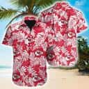 Aloha NFL Kansas City Chiefs Hawaiian Shirt Tropical Leaves Gift For Beach Trip Aloha NFL Kansas City Chiefs Hawaiian Shirt Tropical Leaves Gift For Beach Trip