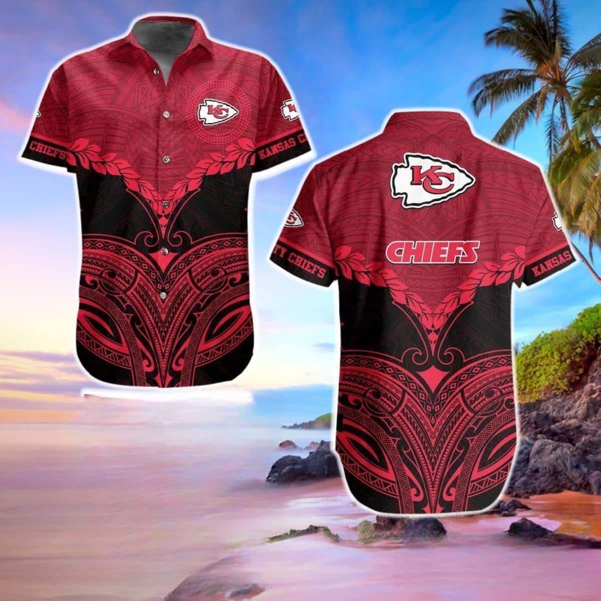 Aloha NFL Kansas City Chiefs Hawaiian Shirt Polynesian Pattern