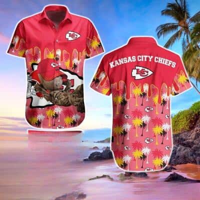 Cool Aloha Groot NFL Kansas City Chiefs Hawaiian Shirt Best Beach Gift
