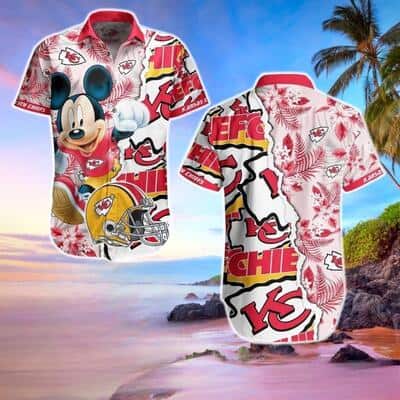Summer Aloha Mickey Mouse Disney NFL Kansas City Chiefs Hawaiian Shirt