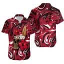 NFL Kansas City Chiefs Hawaiian Shirt Skull Tropical Flower Pattern Beach Gift