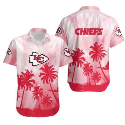 NFL Kansas City Chiefs Hawaiian Shirt Coconut Trees Gift For Beach Lovers