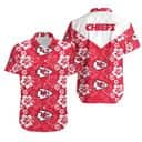 NFL Kansas City Chiefs Hawaiian Shirt Hibiscus Flowers Pattern Beach Gift For Dad NFL Kansas City Chiefs Hawaiian Shirt Hibiscus Flowers Pattern Beach Gift For Dad