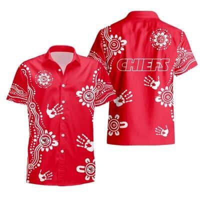 NFL Kansas City Chiefs Hawaiian Shirt Red Aloha Beach Gift For Friend