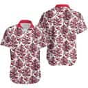 NFL Kansas City Chiefs Hawaiian Shirt Leaf & Logo Pattern Beach Gift For Friend NFL Kansas City Chiefs Hawaiian Shirt Leaf & Logo Pattern Beach Gift For Friend