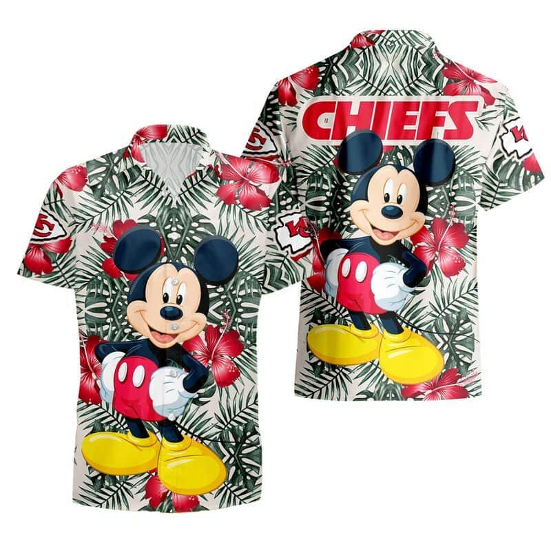 Mickey Mouse Disney NFL Kansas City Chiefs Hawaiian Shirt