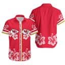 NFL Kansas City Chiefs Hawaiian Shirt Hibiscus Flower Pattern Red Aloha NFL Kansas City Chiefs Hawaiian Shirt Hibiscus Flower Pattern Red Aloha