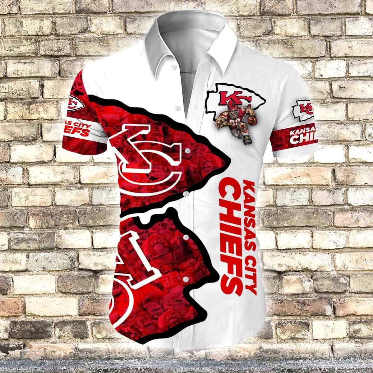 NFL Kansas City Chiefs Hawaiian Shirt Football Gift For Boyfriend