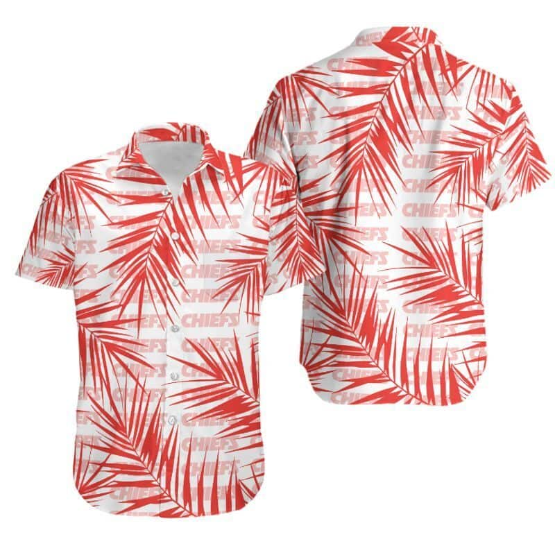 Aloha NFL Kansas City Chiefs Hawaiian Shirt Tropical Leaves Best Beach Gift