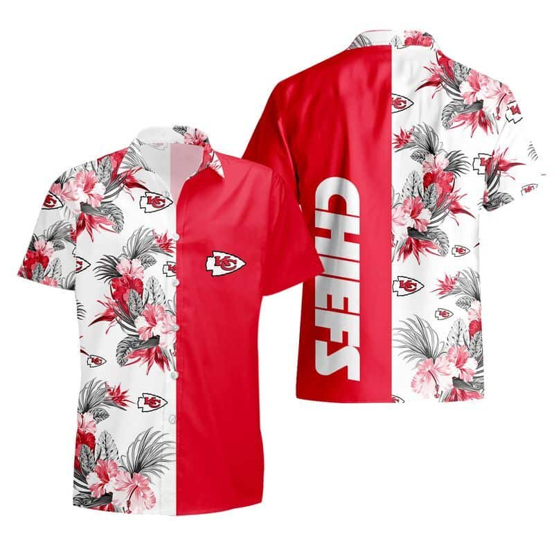 NFL Kansas City Chiefs Hawaiian Shirt Tropical Pattern Beach Lovers Gift