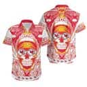 Skull With NFL Kansas City Chiefs Hawaiian Shirt Beach Gift For Dad Skull With NFL Kansas City Chiefs Hawaiian Shirt Beach Gift For Dad