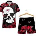 NFL Kansas City Chiefs Hawaiian Shirt White Skull Beach Vacation Gift NFL Kansas City Chiefs Hawaiian Shirt White Skull Beach Vacation Gift