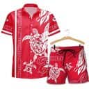NFL Kansas City Chiefs Hawaiian Shirt Turtle Pattern Summer Aloha NFL Kansas City Chiefs Hawaiian Shirt Turtle Pattern Summer Aloha