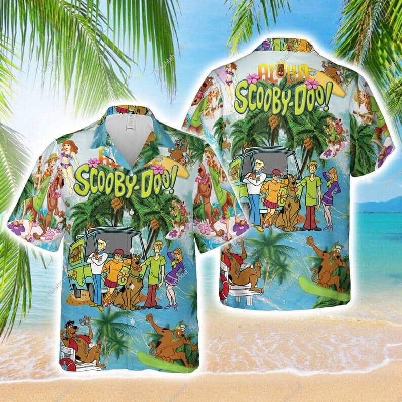 Scooby Doo Hawaiian Shirt Beach Gift For Friend Summer Aloha