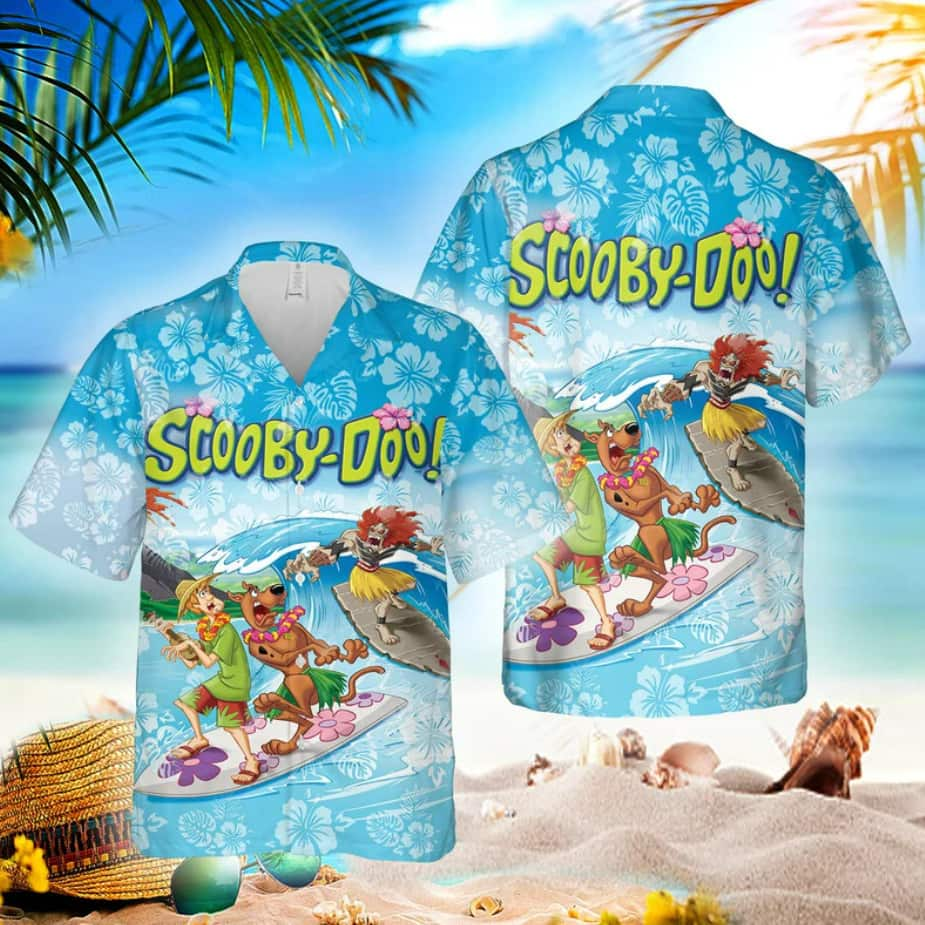 Surfing Scooby Doo Hawaiian Shirt Summer Gift For Friend