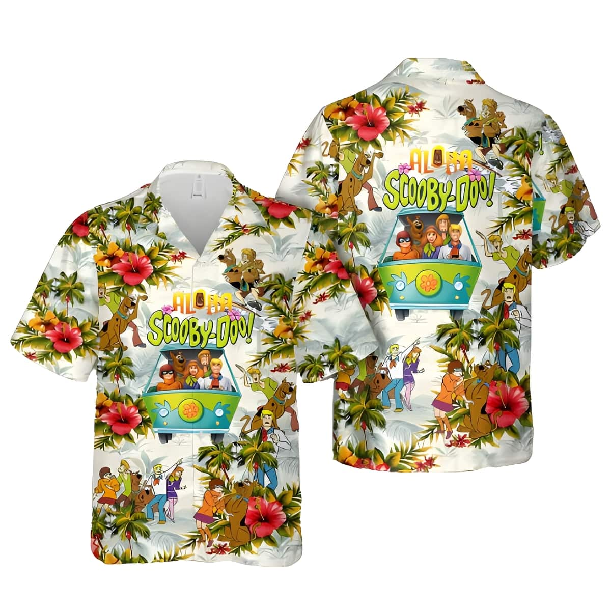 Summer Aloha Scooby Doo Hawaiian Shirt Beach Vacation Gift