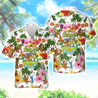 Summer Aloha Scooby Doo Hawaiian Shirt Tropical Flower Pattern Beach Gift