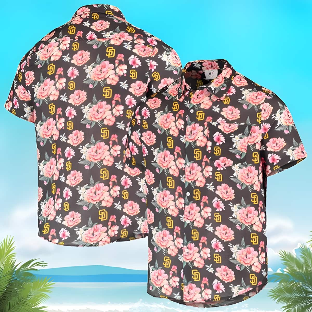 Summer Aloha MLB San Diego Padres Hawaiian Shirt Colorful Flower Pattern Beach Gift