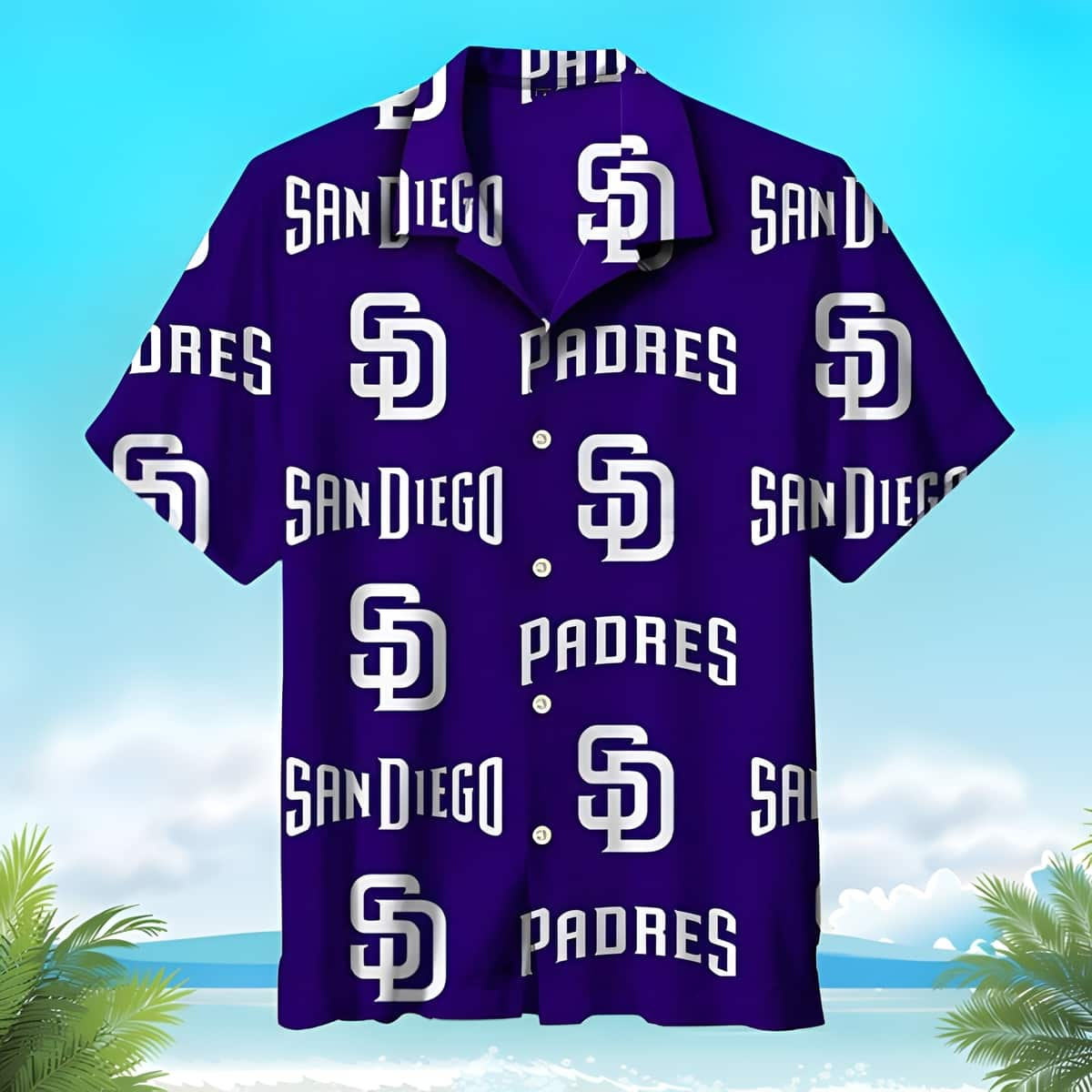 Blue Aloha MLB San Diego Padres Hawaiian Shirt Gift For Baseball Fans