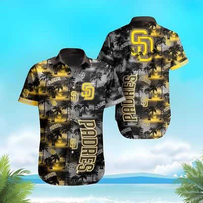 Dark Palm Islands MLB San Diego Padres Hawaiian Shirt Beach Gift Dark Palm Islands MLB San Diego Padres Hawaiian Shirt Beach Gift