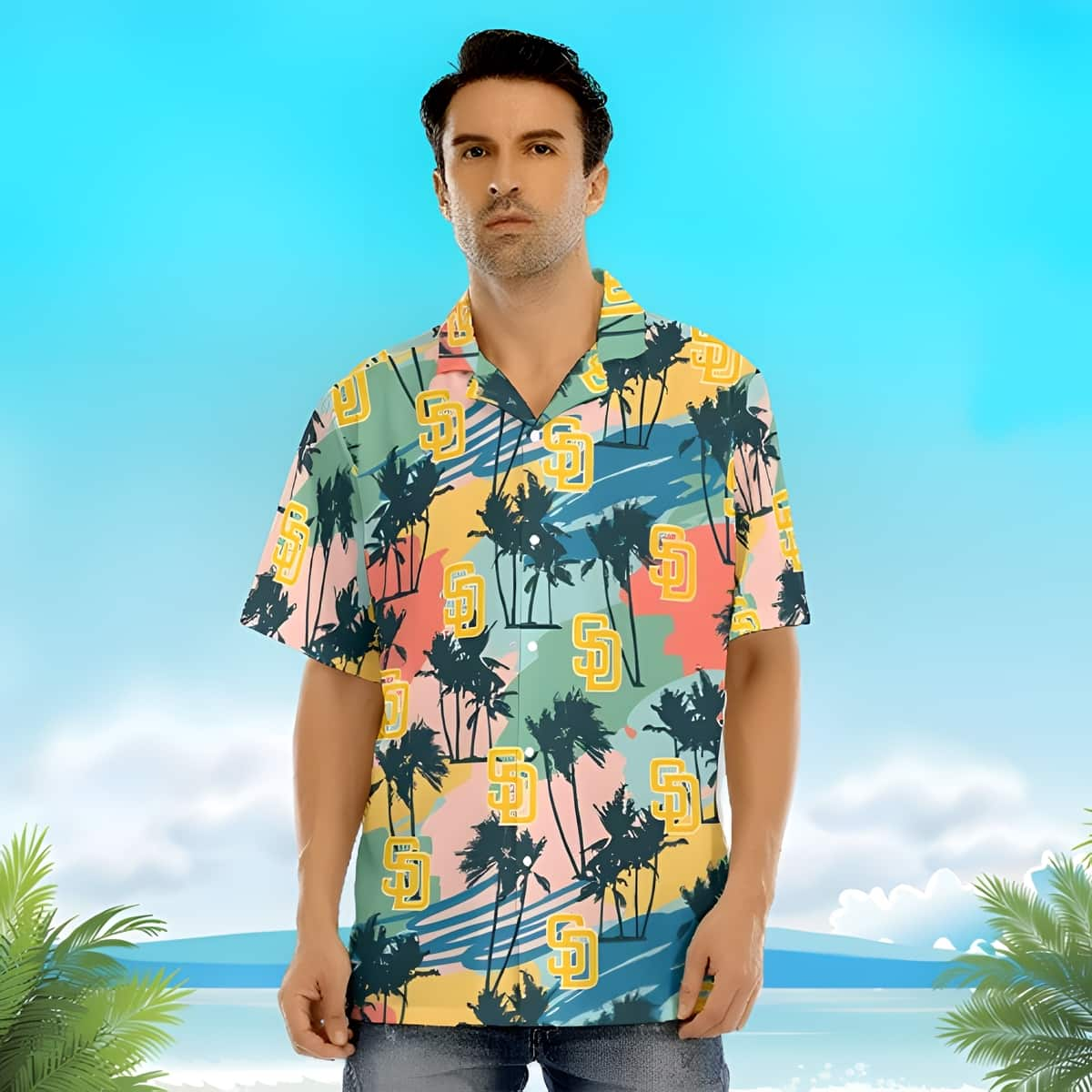 Dual Colors MLB San Diego Padres Hawaiian Shirt Beach Lovers Gift