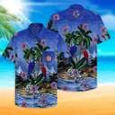 Blue MLB Chicago Cubs Hawaiian Shirt Colorful Parrots Couple Summer Beach Gift