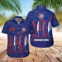 Blue MLB Chicago Cubs Hawaiian Shirt Surfboards Beach Gift For Friend