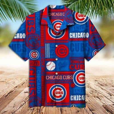MLB Chicago Cubs Hawaiian Shirt Red And Blue Theme Gift For Baseball Fans