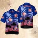 MLB Chicago Cubs Hawaiian Shirt Summer Sunset And Coconut Trees Beach Lovers Gift