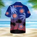 MLB Chicago Cubs Hawaiian Shirt Summer Sunset And Coconut Trees Beach Lovers Gift