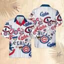 MLB Chicago Cubs Hawaiian Shirt Stripes And Logos Beach Gift For Friend