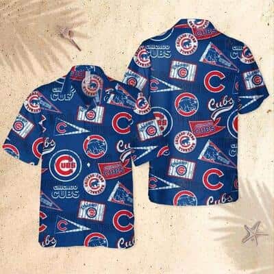 MLB Chicago Cubs Hawaiian Shirt Multiple Logos Gift For Beach Trip