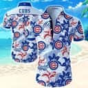 MLB Chicago Cubs Hawaiian Shirt Tropical Flowers And Leaves Pattern Beach Gift For Him