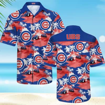 MLB Chicago Cubs Hawaiian Shirt Palm Islands Beach Vacation Gift Summer Aloha