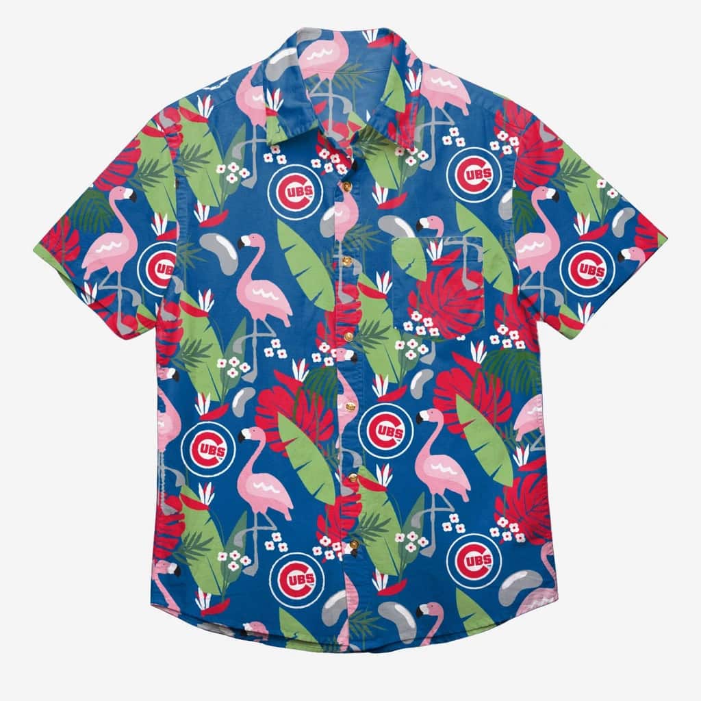 Flora And Flamingo MLB Chicago Cubs Hawaiian Shirt Gift For Beach Lovers