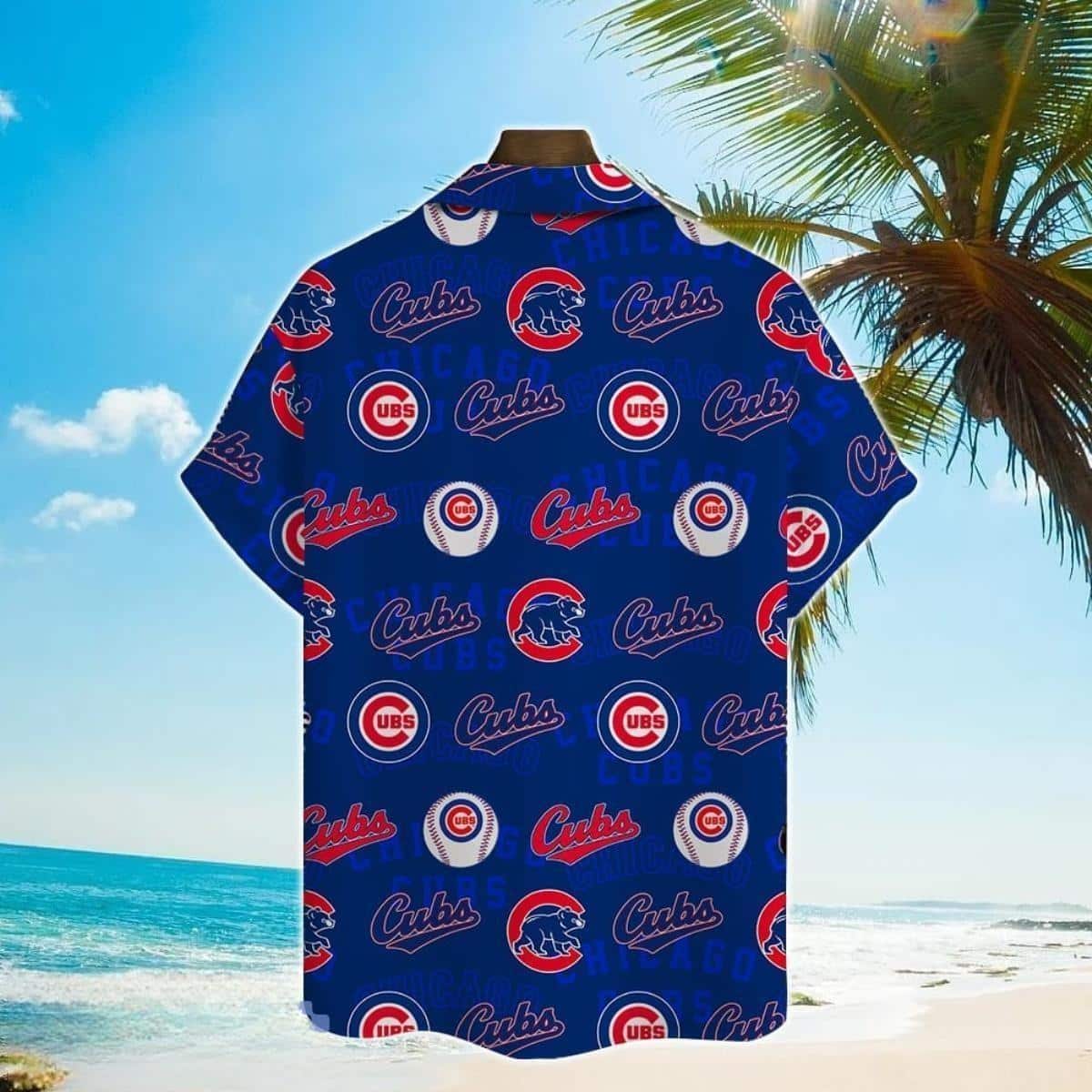 MLB Chicago Cubs Hawaiian Shirt Logos Pattern Baseball Fans Gift