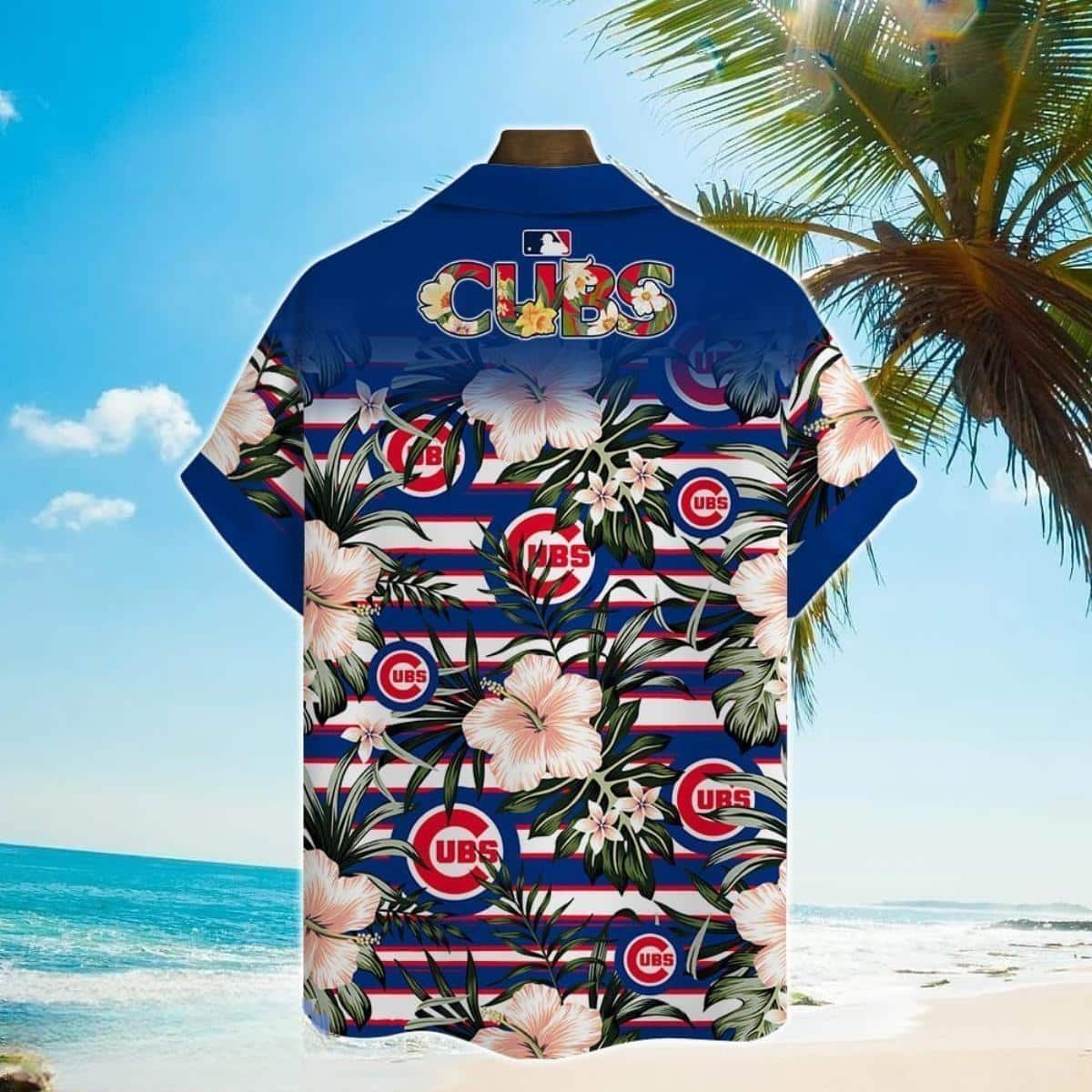 Summer Aloha MLB Chicago Cubs Hawaiian Shirt Hibiscus Flowers Pattern