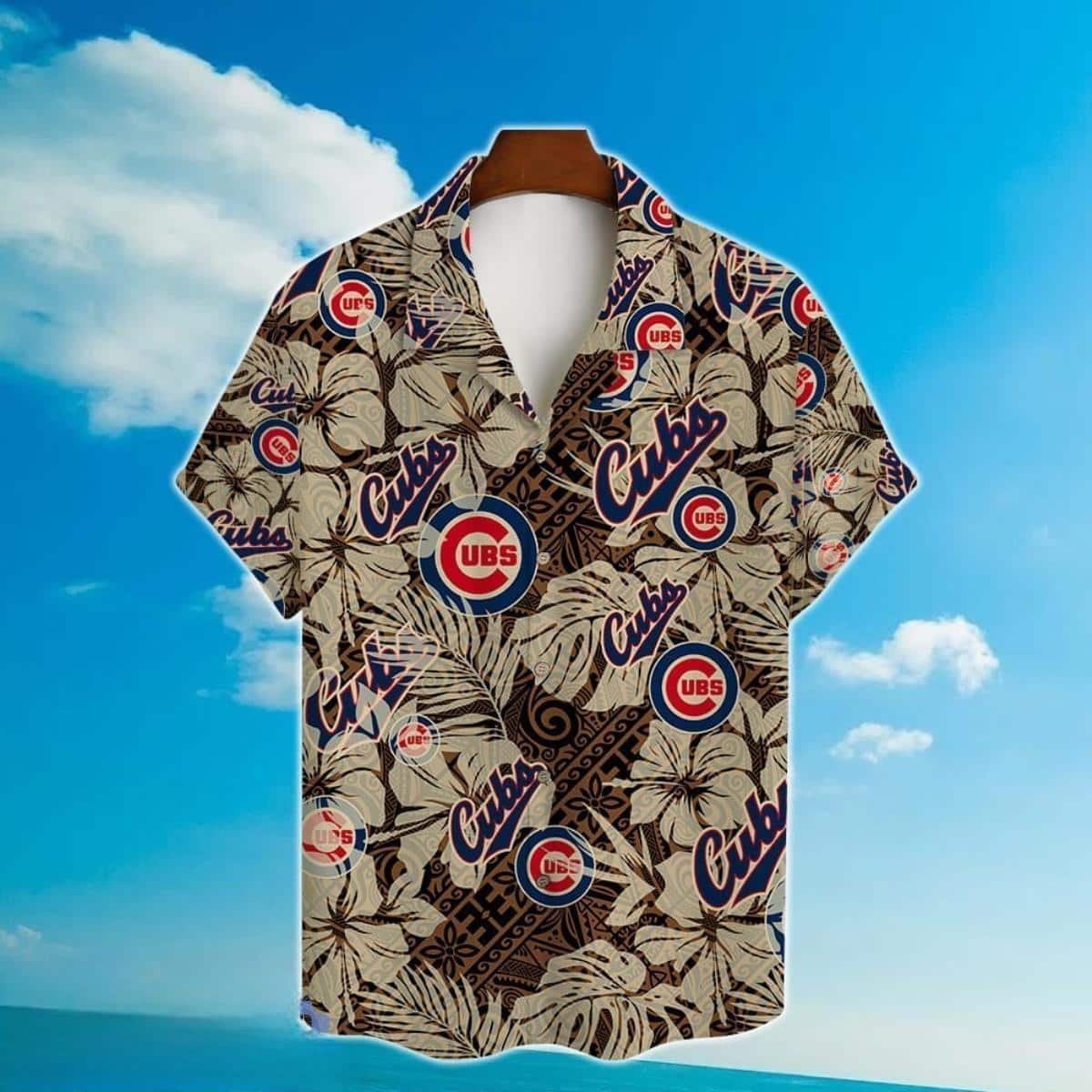 MLB Chicago Cubs Hawaiian Shirt Tropical Pattern Best Beach Gift