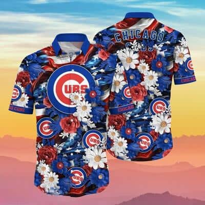 Floral MLB Chicago Cubs Hawaiian Shirt Gift For Baseball Fans