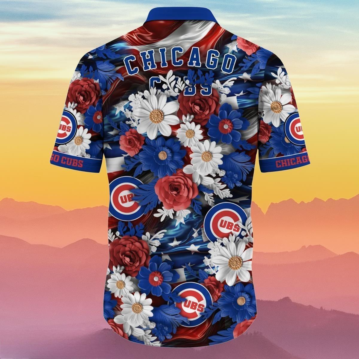 Floral MLB Chicago Cubs Hawaiian Shirt Gift For Baseball Fans Floral MLB Chicago Cubs Hawaiian Shirt Gift For Baseball Fans