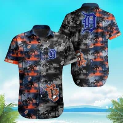 Vintage MLB Detroit Tigers Hawaiian Shirt Gift For Beach Lovers